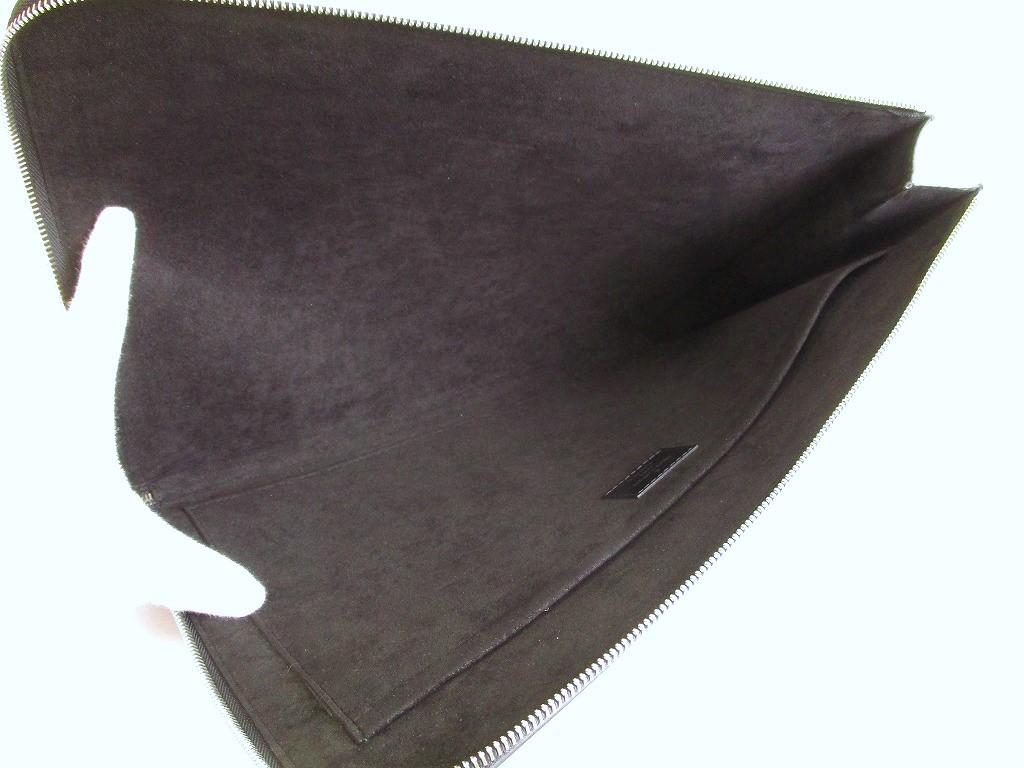 Authentic LOUIS VUITTON Epi Black Leather Clutch Bag Document Case Pochette Jour GM #9545 Refurbished