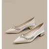 Scarpe Basse Singole Primavera e Autunno con Strass 2026 Nuove a Punta Affilata a Bocca Bassa Slip-on Antiscivolo Scarpe Basse