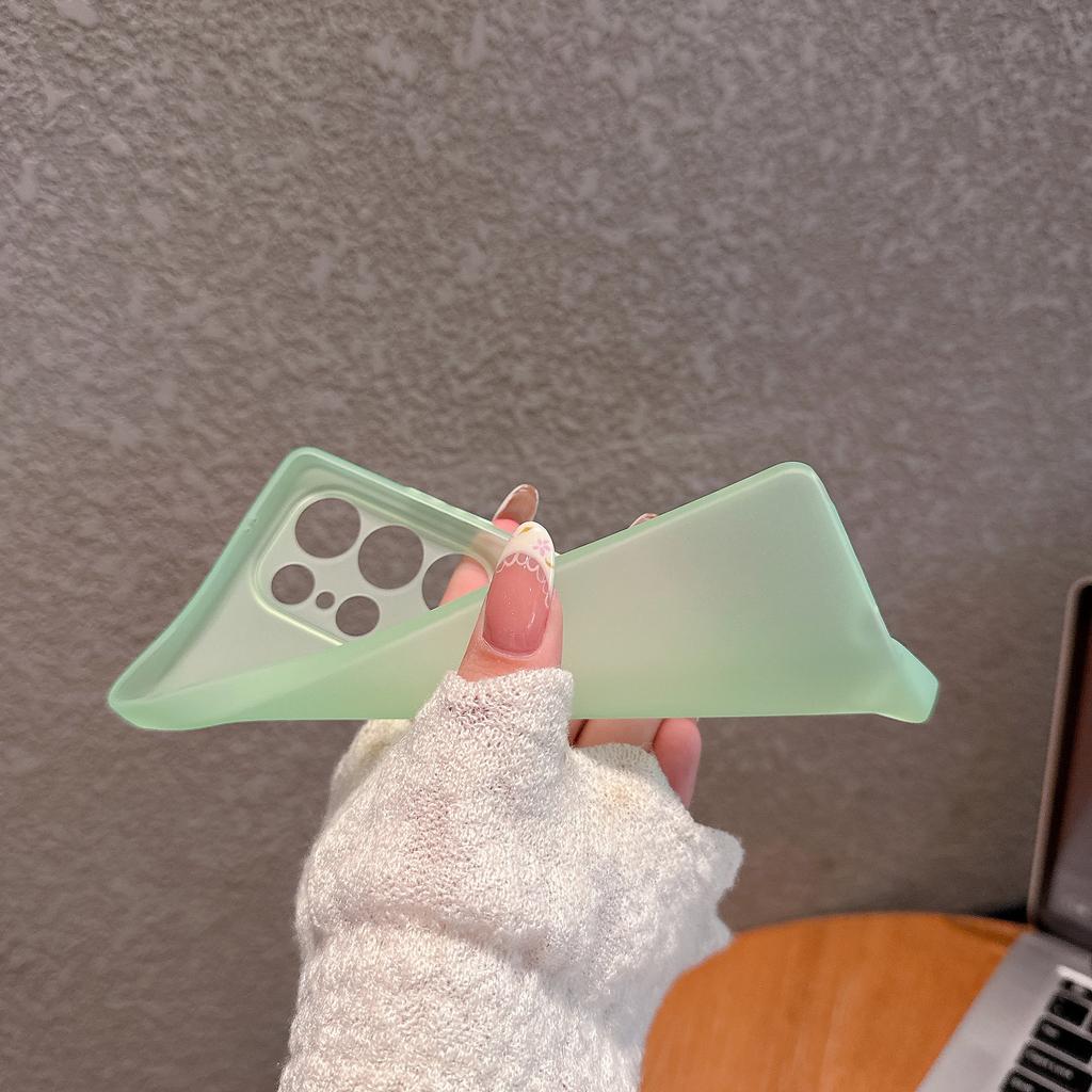 Suitable for Samsung S25 Ultra Thin Frosted Skin Feeling Mobile Phone Case Samsung S24 Ultra Bare Metal Feeling Soft Hole Case