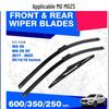 MG ZS EV 2017-2024 Front & Rear Wiper Blades