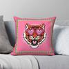 Tiger Pink Heart Sunglasses Square Pillowcase Polyester Linen Velvet Printed Zip Decor Throw Pillow Case Room Cushion Cover