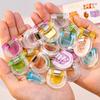 6/12Pcs Mini Transparent Binder Clips Colorful Book Holder Clip Long Tail Handbook Clips for Paper School Office Home