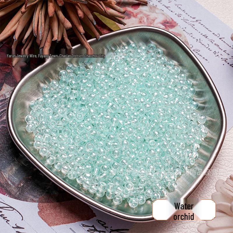 4mm Gold-Revealing Glass Rice Beads for DIY Jewelry: Bracelets, Necklaces, Hairpins, Tassels
