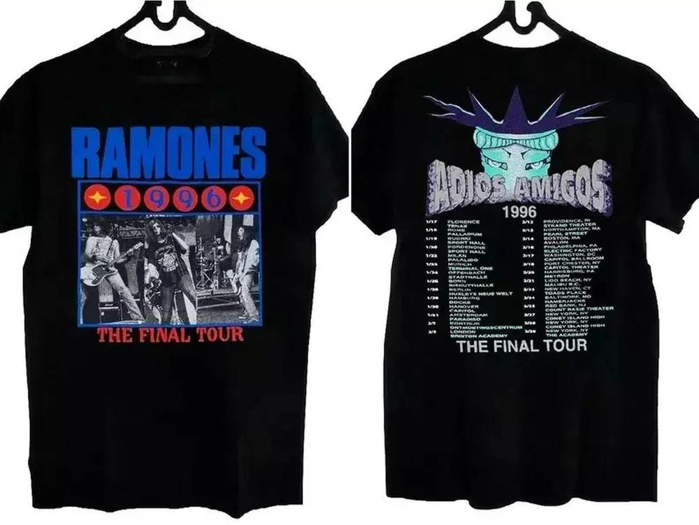 Vintage Ramones Adios Amigos The Final Tour 1996 TShirt Unisex T-Shirt XXXXL
