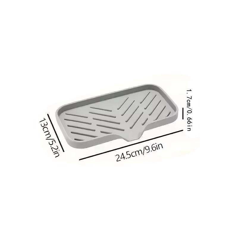 1 Stück Silikon Abfluss Seifenbox Küche Badezimmer Rutschfeste Spülbeckenablage Kreative Waschtisch Seifenablage Freies Stanzen Abflussgestell