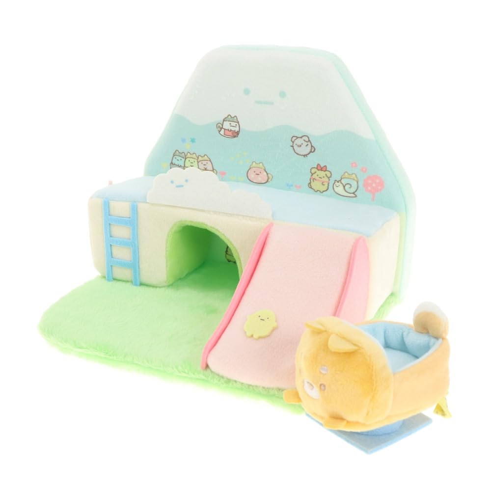 MF43301 Sumikkogurashi Collection Puppy and Dog Play Scene Plush Toy