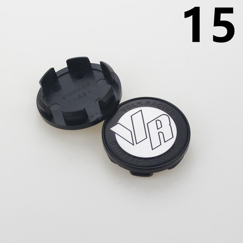 SET OF 4 RAYS VOLK Center Cap for Wheels 53mm OD & 48mm ID Dust Proof Hood Cover Plastic Base Wheel Hub Cap