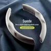 Plush Suede Flocking Steering Wheel Cover - Anti-Slip, Sweat-Absorbing Interior Decoration