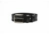 Men's Retro Business Belt - Genuine Cowhide Leather with Alloy Pin Buckle and Embossed Design