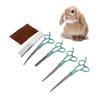 Conjunto de Tesouras para Tosquia de Animais de Estimação 7 Polegadas Tesouras Divididas com Pintura Colorida Conjunto de Tesouras para Aparar Pelo