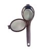 Plastic Teas Strainer Fine Mesh with Comfortable Nonslip Hanging Handle Spoon Coffee Filter Grease Kitchen Supplies