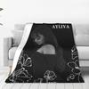 Flannel Throw Blanket Ayliva In Liebe Flower Warm Plush Blankets Soft Bedspread for Bed Living room Home Picnic Couch