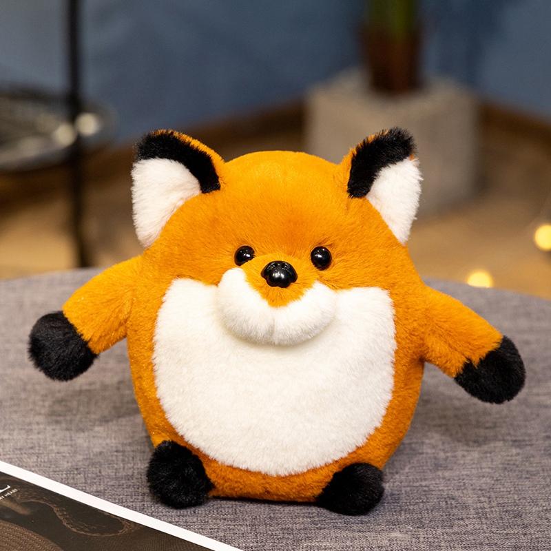 

22cm Kawaii Chubby Ball and Round Fox Plush Toys Cute Stuffed Animals Baby Fox Toy Birthday Gifts for Kids Valentine s Day Gifts 22cm