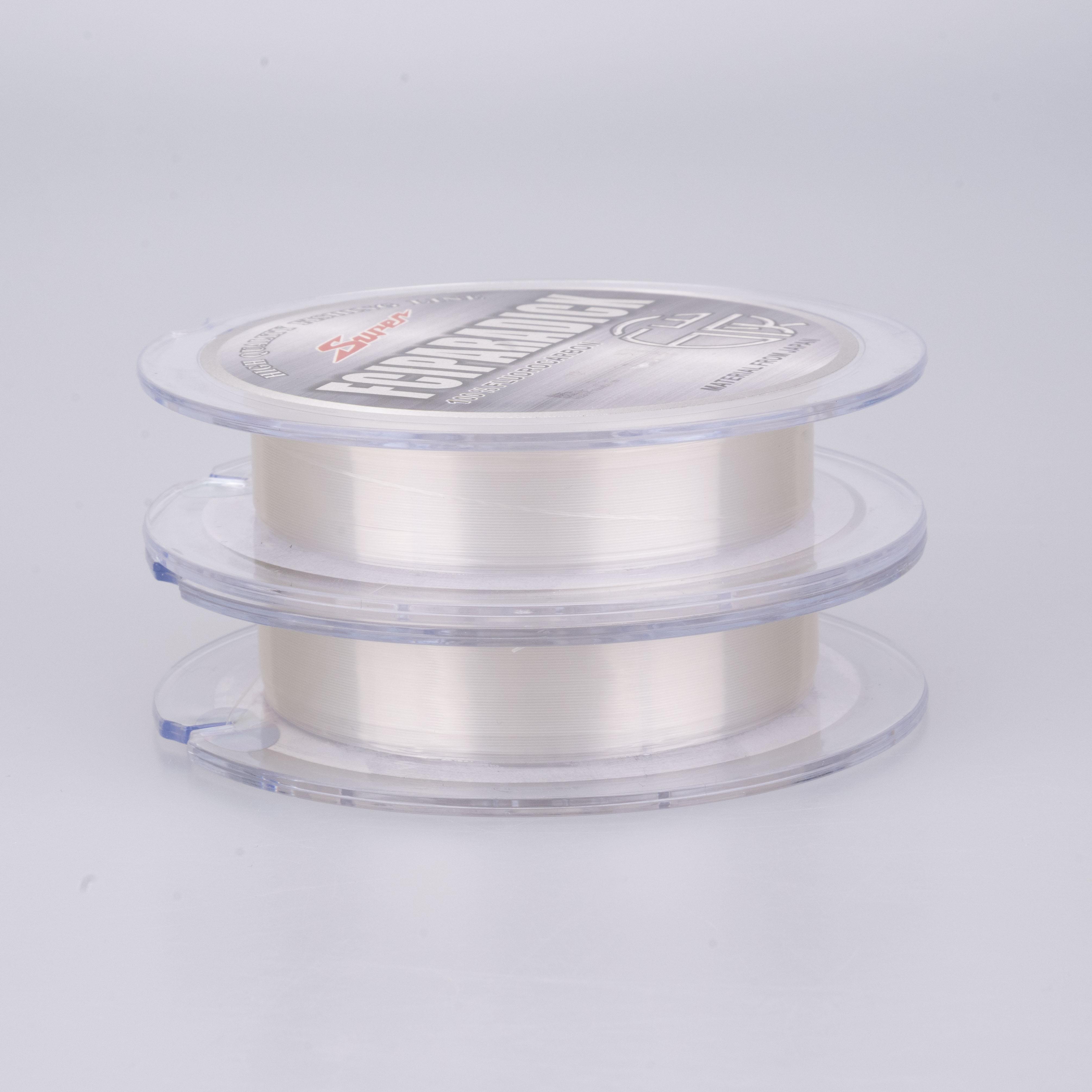 Japanese Fluorocarbon Fishing Wire 50m 6lb-30lb Floating Line High Sensitivity High Abrasion Resistance Catfish Leader High (White,50M&1.0)