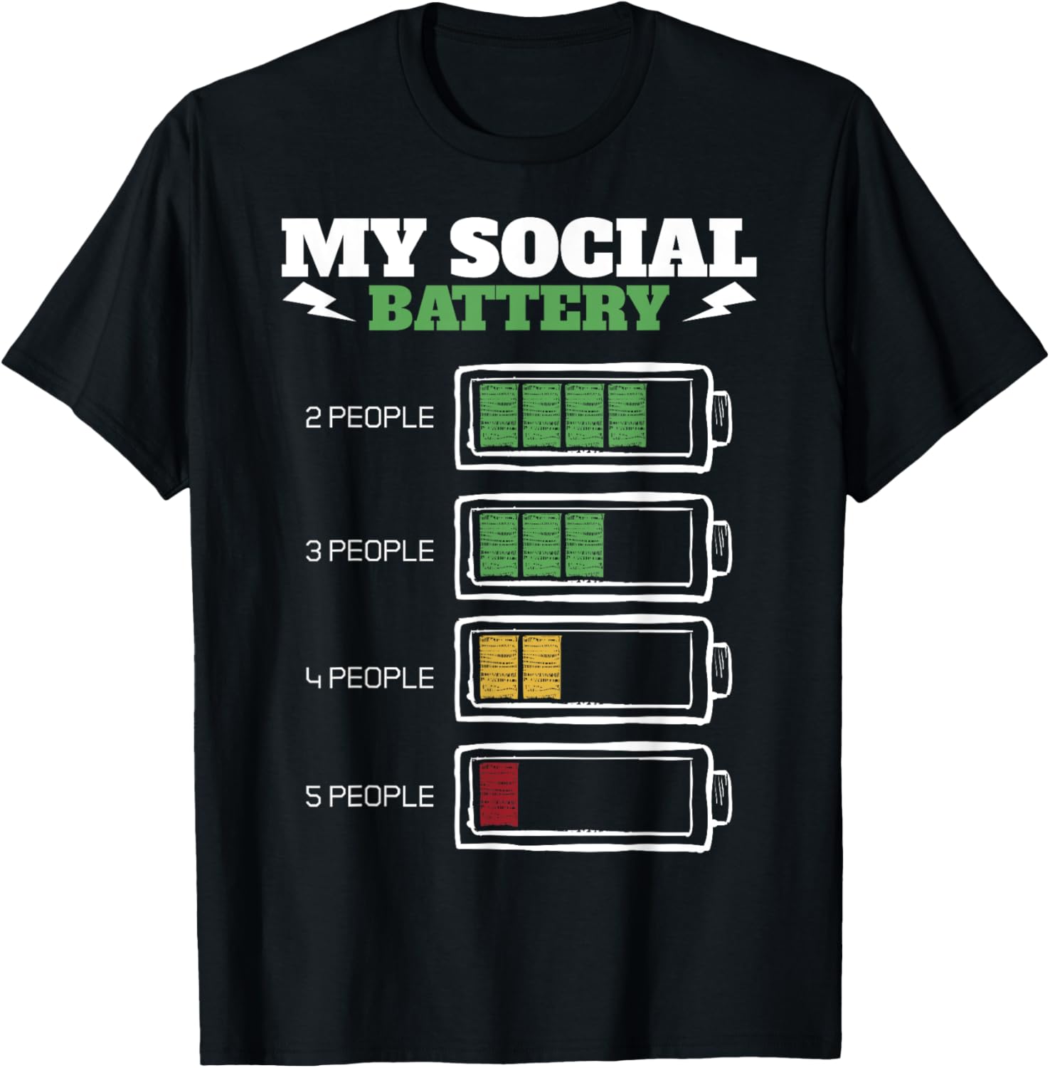 Social Battery Is Dying | Funny Gift T-shirt For Introverts T-Shirt S разноцветный