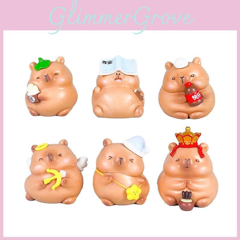 Capybara Pvc Figure With Assembleable Elements For Gift Buyers
