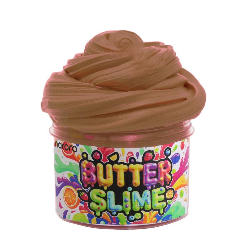 60ml Cross-border Peach Bubblegum Cotton Clay Puff Slime