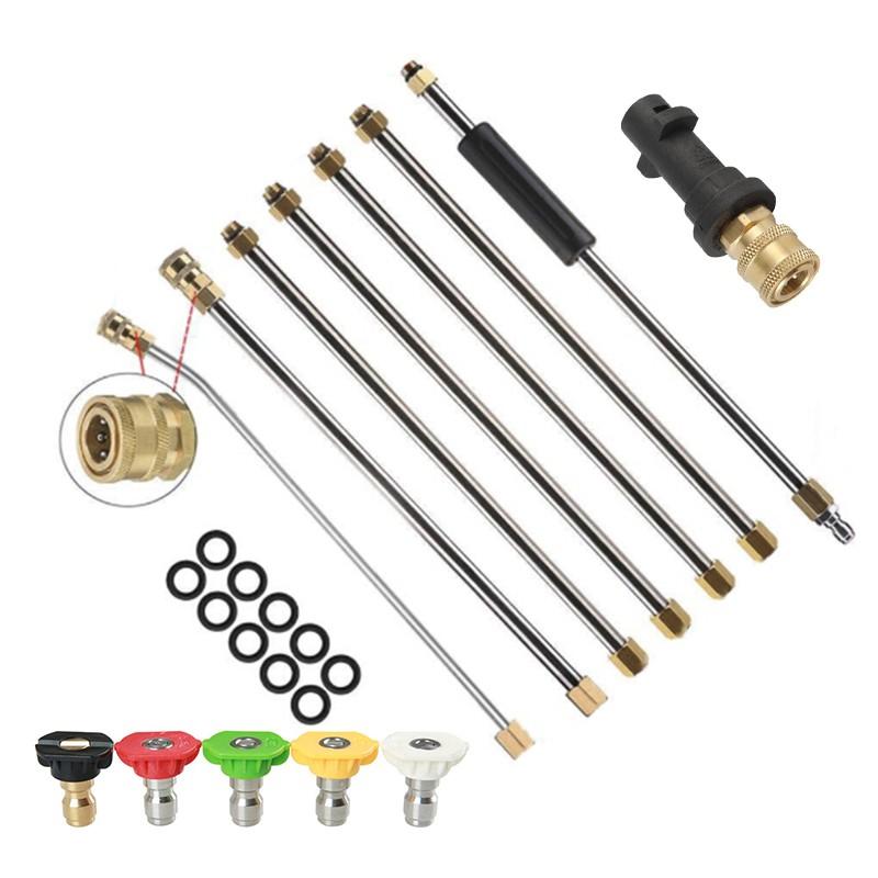 Buy Pressure Washer Extension Wands+Nozzles+Adapter Kit For Karcher K