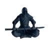 Sitting Pose Warrior Figurine 3D Printed Samurai Sculpture Creative Ninja Ornaments  Home