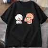 Anime Cartoon Panda Bear Bubu and Dudu T Shirt Kawaii Graphic Printed T Shirt Fashion Crew Neck Plus Size T Shirt Unisex