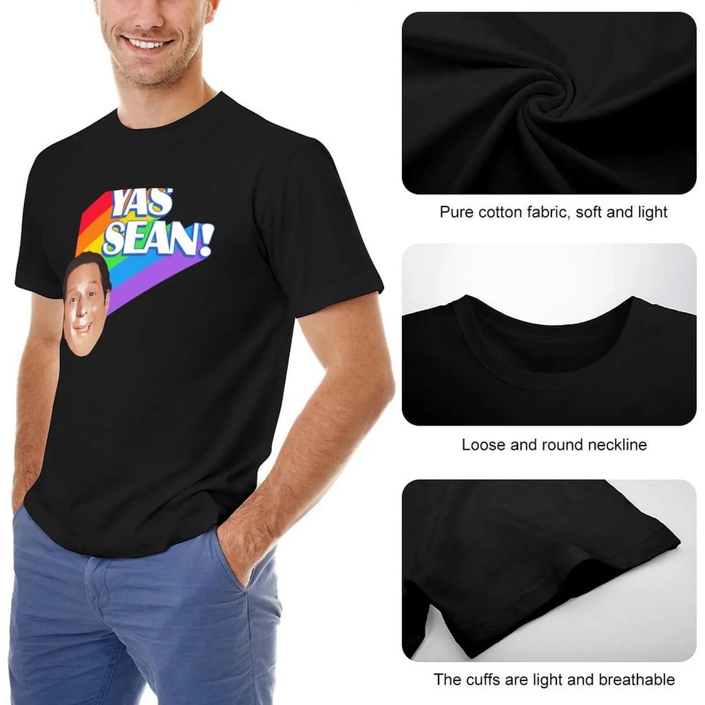 Yas Sean!!! / Ay I'M Bein' Gay Ova Here! T-Shirt Customs Shirts Graphic Tees Vintage Plain White T Shirts Men