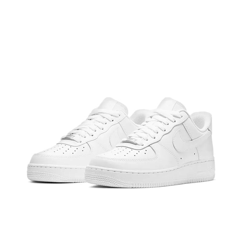Nike Air Force 1 Triple White Comfortable Classic Retro Style Durable Breathable Kids Sneakers Kids Sneakers AD8959-100