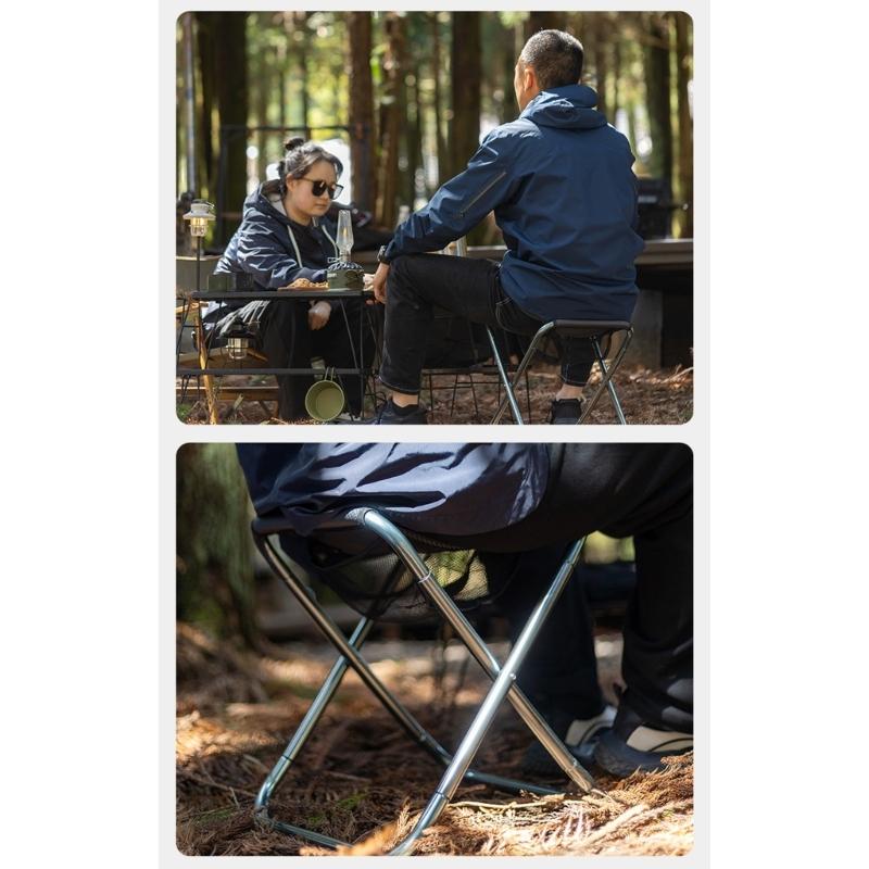 Multipurpose Aluminum Construction Folding Stool For Artists Photographers And Outdoor Event Attendees Fishing Chair