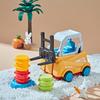 Forklift Stacking Toy Color Education Children's Engineering Truck Press Shovel Car Suit Board Game for Party Boys Birthday Gift
