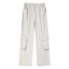 Mens Straight Cut Cargo Pants Loose Fit Casual Workwear Trousers Breathable Daily Wear