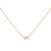 14K Gold Plated Stainless Steel A-Z Heart Initial Necklace Gold Silver Personalized Clavicle Gift for Women Unisex