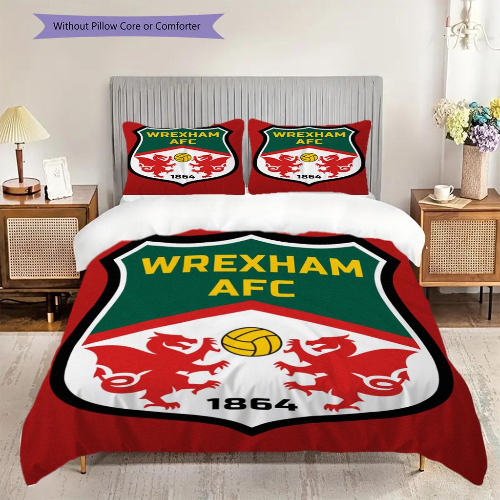 Sunderland Afc Emblem Radiance Three-piece set (1 * duvet cover + 2 * pillowcase, without core) 2D Flat Christmas birthday gift
