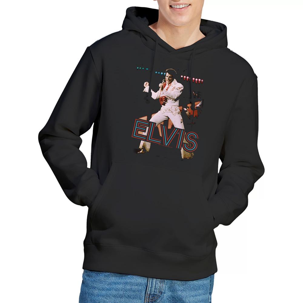 Elvis Presley Unisex Erwachsenen Hit The Lights Hoodie