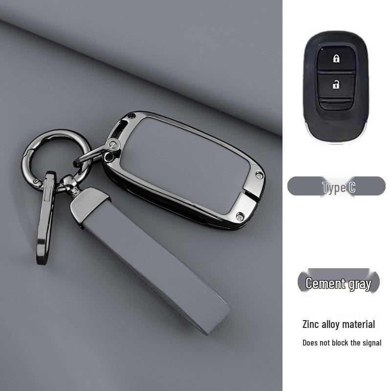 Stylish Metal Car Key Case for XRV, Fit, Vezel, URV, Fengfan, Xiangyu - Personalized Luxury Remote Shell Cover