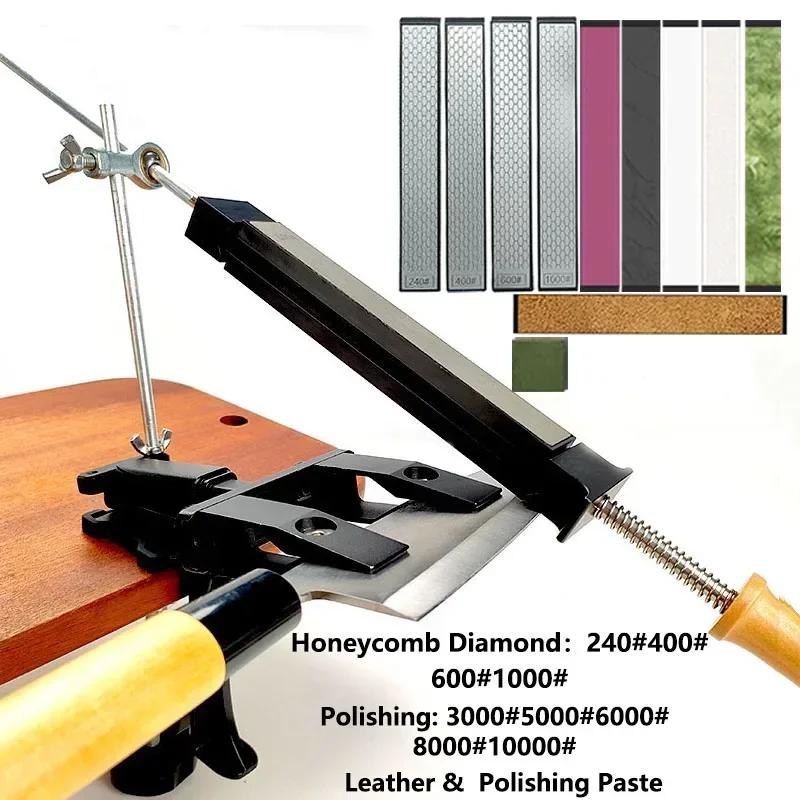Angle Fixed Knife Sharpener Kitchen Grinding System Honing Diamond Grinder Woodwork Whetstone Knife Sharpening Tool Oilstone