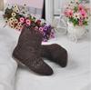 2025 Hollow Boots Shoes Breathable Knit Line Mesh Fashion High Help Summer Women's Boots High To Help Women's Shoes 11 Colors