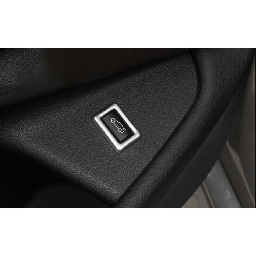 Silver Steel Tailgate Rear Door Button Cover Trim For BMW 5 Series G30 2018-