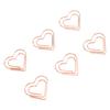 100pcs Hrt Shape Paper Clips Cute Metal Paper Clips Portable Adorable Small Paper Clips for Document Organization