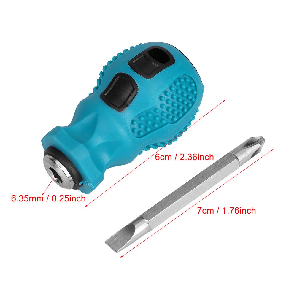Mini Magnetic Dual Purpose Cross Slot Bits Screwdriver