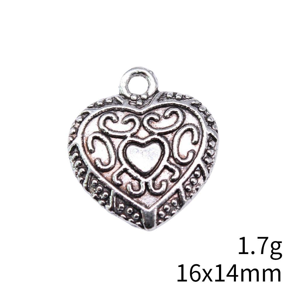 Back To School Charms Bulk Peach Heart Love Charms Pendant Women's Clothing Pendant