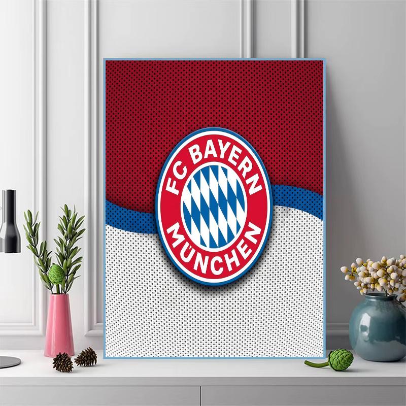 FC Bayern Monachium 100% Okrągłe Pełne Wiertło 5D DIY Malowanie Diamentami Haft Krzyżykowy Zdobienie Cyrkoniami