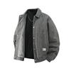 New Arrival Men's Plus Size Corduroy Jacket: XL Loose Fit, Trendy Lapel Shirt Style