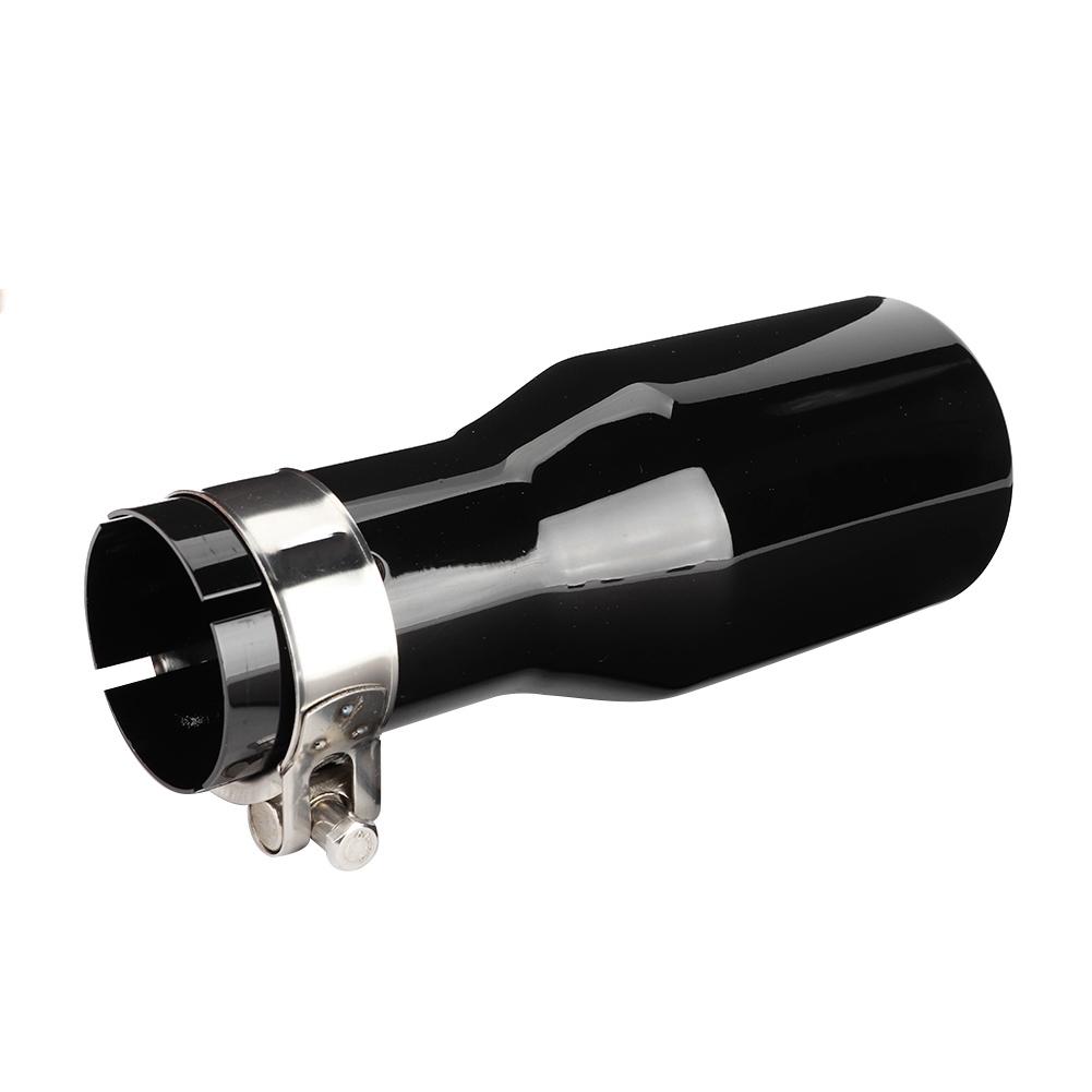 

Universal Car Exhaust Pipe Tail Throat Stainless Steel Muffler Tips with Clamp 54 76 200mm