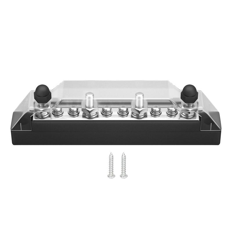 

12 В клеммная шина с прозрачной крышкой 130 А переменного тока/ 150 А постоянного тока распределение питания для автомобиля лодки морского каравана RV чёрный