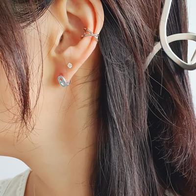Women's 15K Gold Plated Most Neat X Ear Cuff Bracelet Earrings