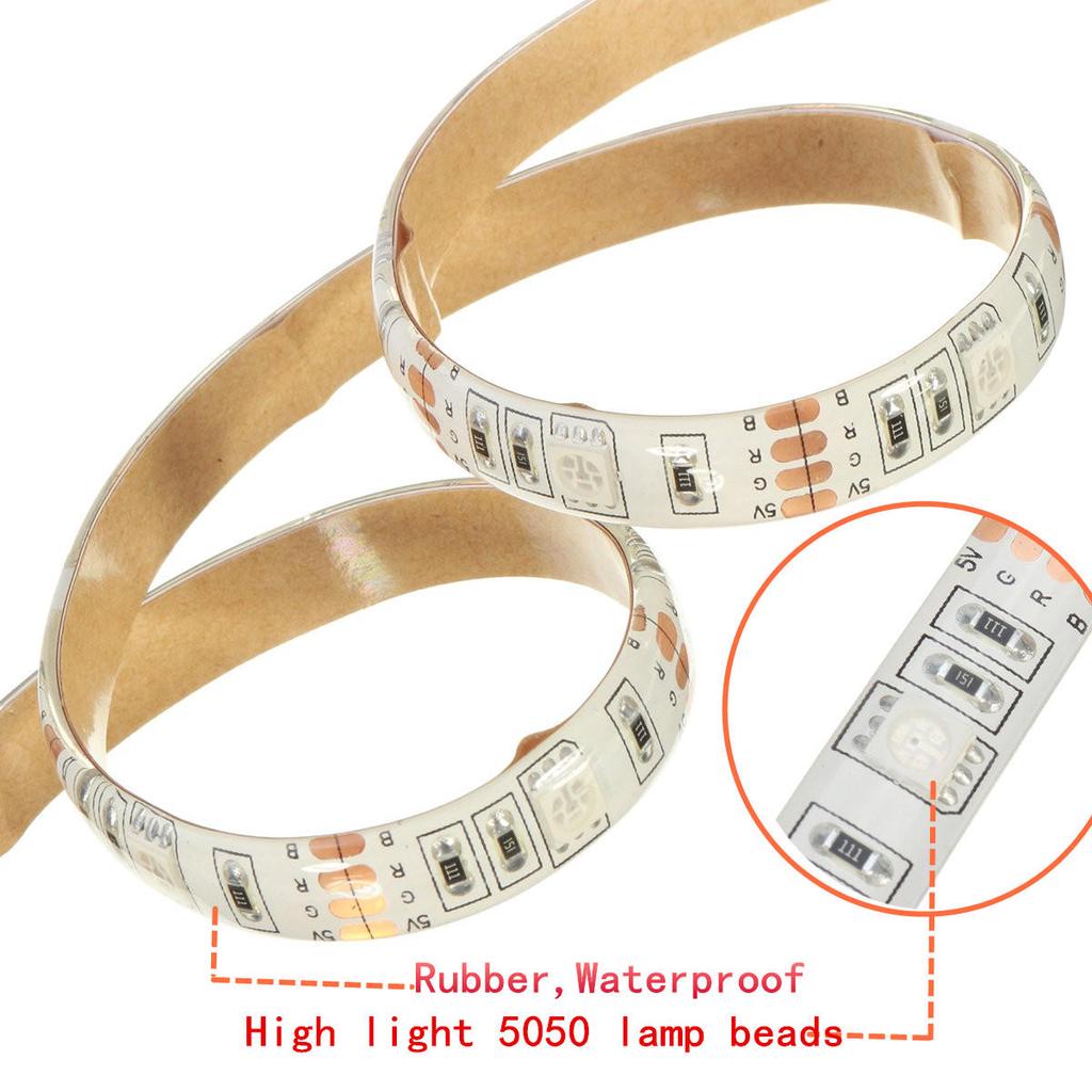 1M 5050 30LED RGB Color LED Strip Change Remote IP65 TV USB Backlight ...