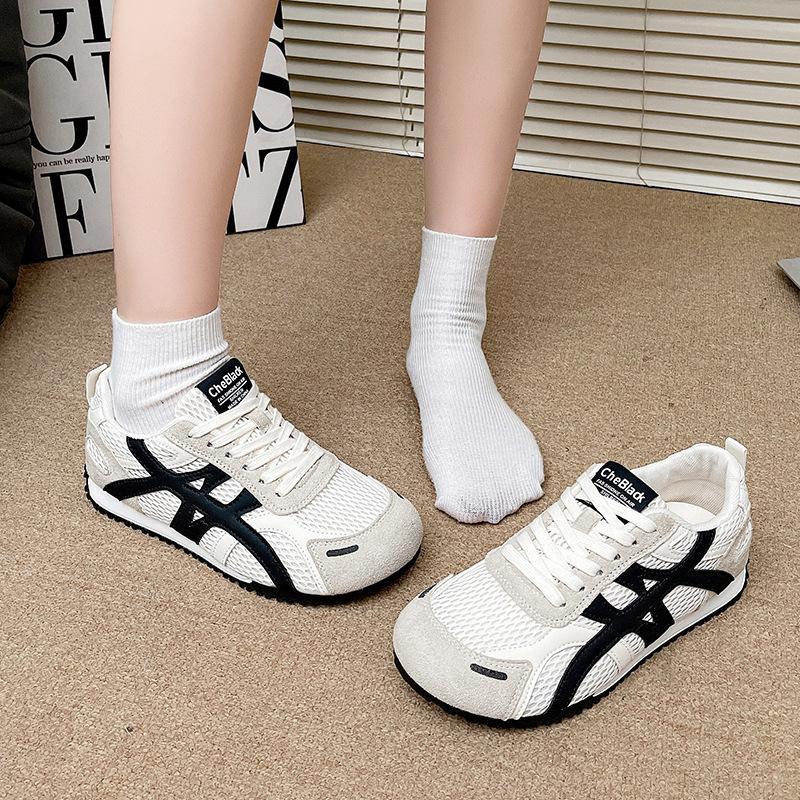 Korean Version of Age-reducing and Comfortable Mesh Breathable Forrest Gump Shoes for Women's 2025 Summer and Autumn New Versatile Fashion Soft-soled