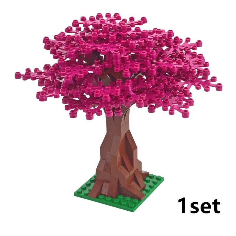 City Friend Accessories MOC Building Blocks Plant Bush Tree Flower Grass DIY House Parts Creative Bricks 3471 30176 32607 Toys