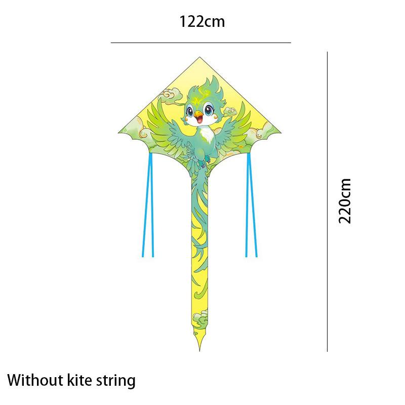 Handmade Glass Steel Frame Phoenix Kite From Weifang Kite Factory зелёный