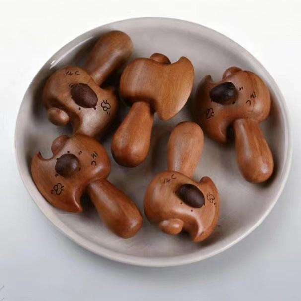 Pfirsichholz Kaffeebohne Teddybär Herz Perlen Kollektion für DIY Schmuck