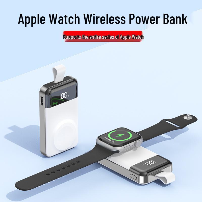 2000mAh Wireless Charger for Apple Watch Series 1-9: Portable Power Bank